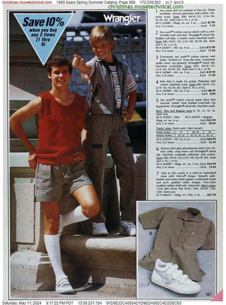 1985 Sears Spring Summer Catalog, Page 368