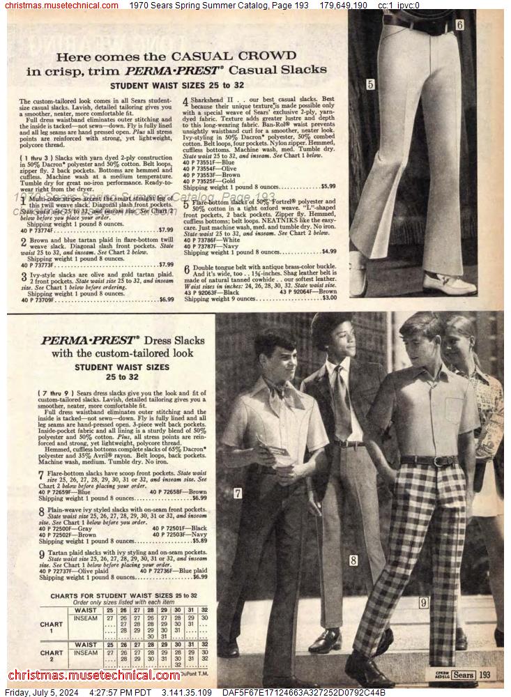 1970 Sears Spring Summer Catalog, Page 193