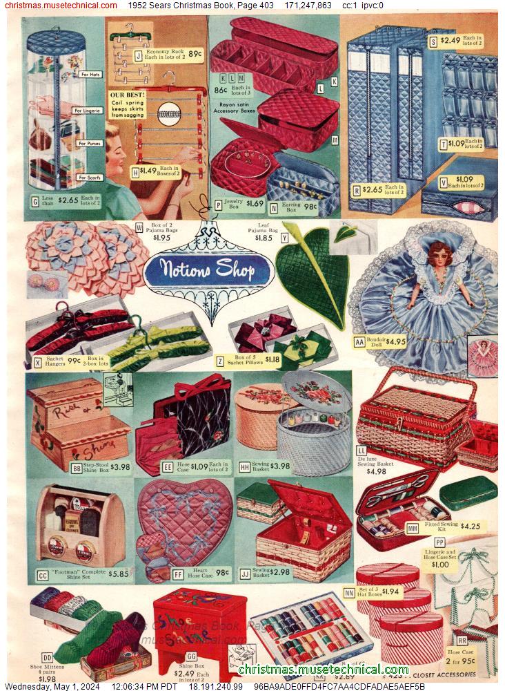 1952 Sears Christmas Book, Page 403