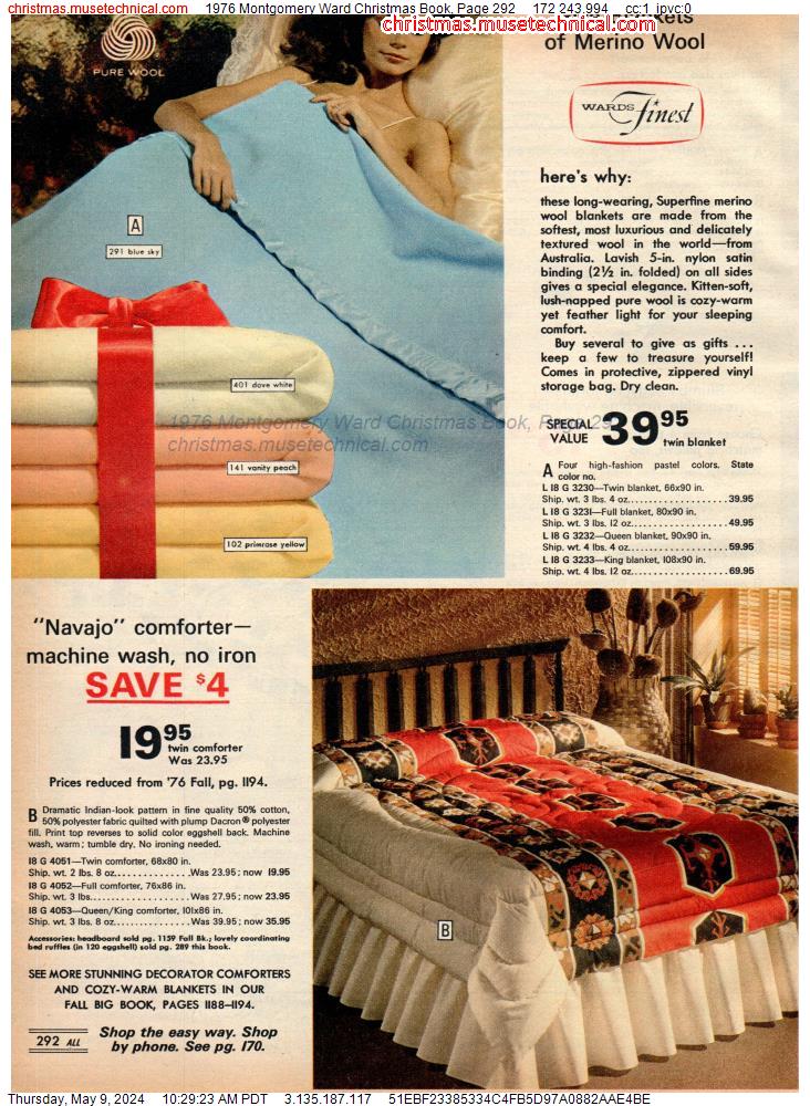 1976 Montgomery Ward Christmas Book, Page 292