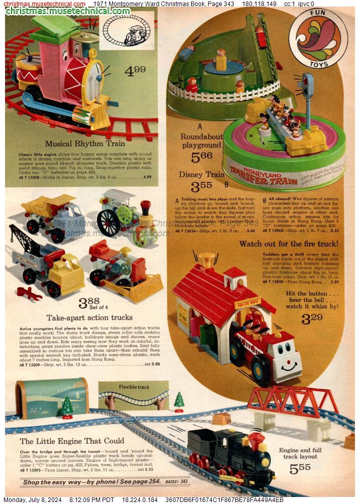 1971 Montgomery Ward Christmas Book, Page 343