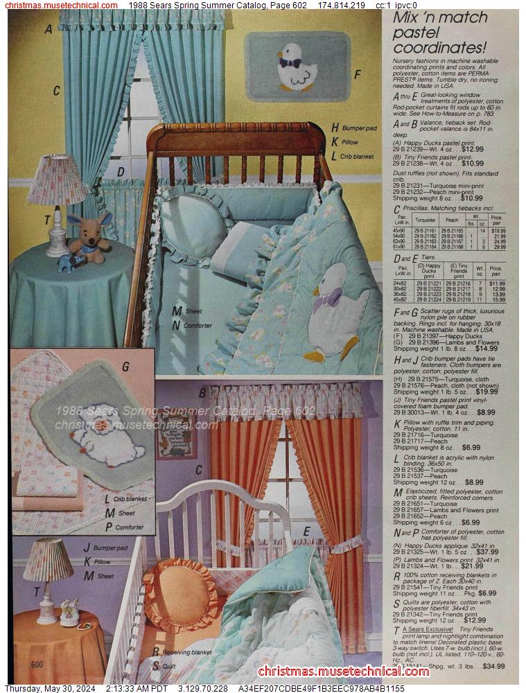 1988 Sears Spring Summer Catalog, Page 602
