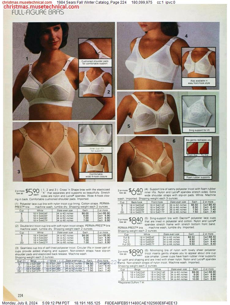 1984 Sears Fall Winter Catalog, Page 224