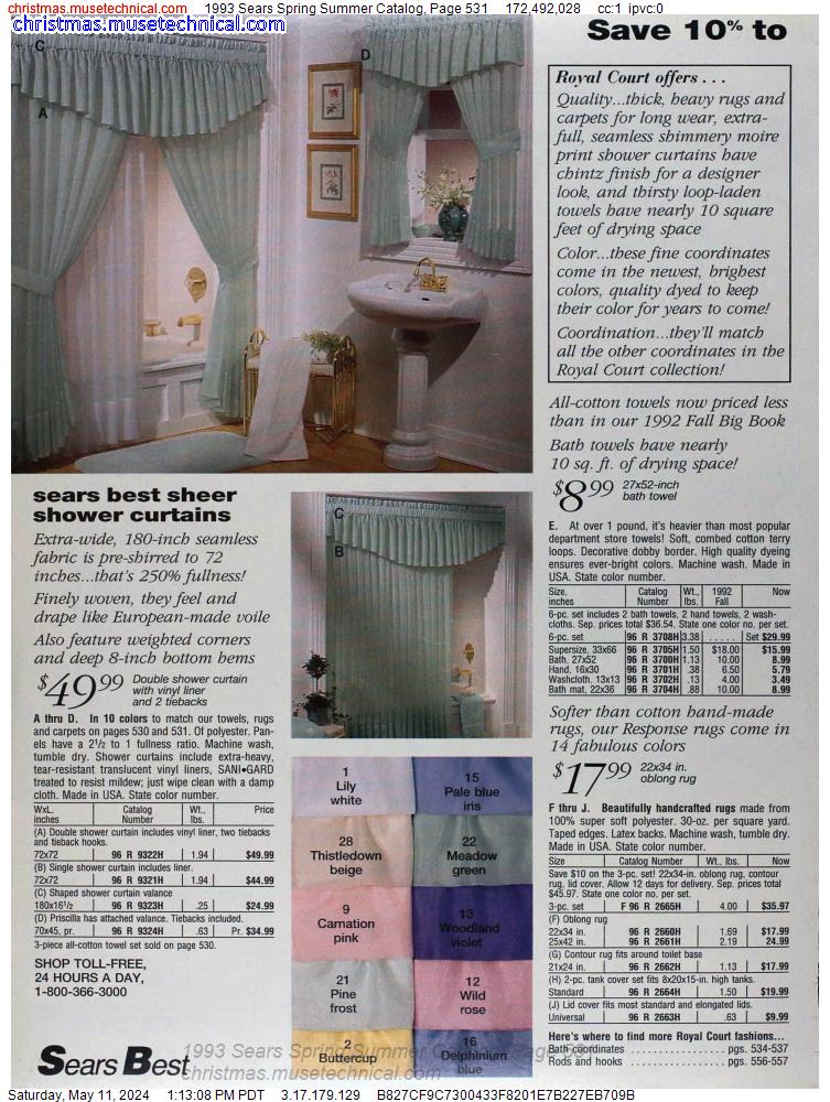 1993 Sears Spring Summer Catalog, Page 531