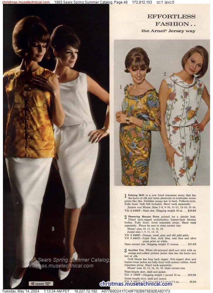 1965 Sears Spring Summer Catalog, Page 46