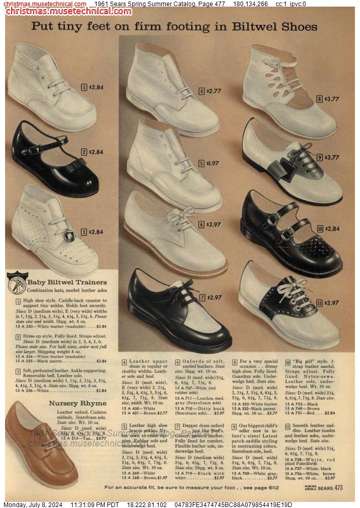 1961 Sears Spring Summer Catalog, Page 477
