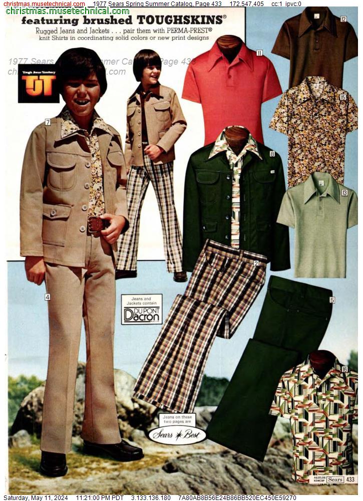 1977 Sears Spring Summer Catalog, Page 433