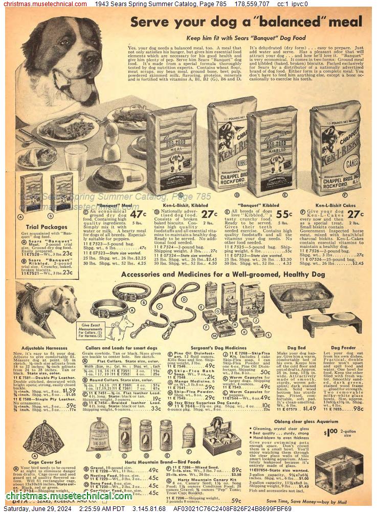 1943 Sears Spring Summer Catalog, Page 785