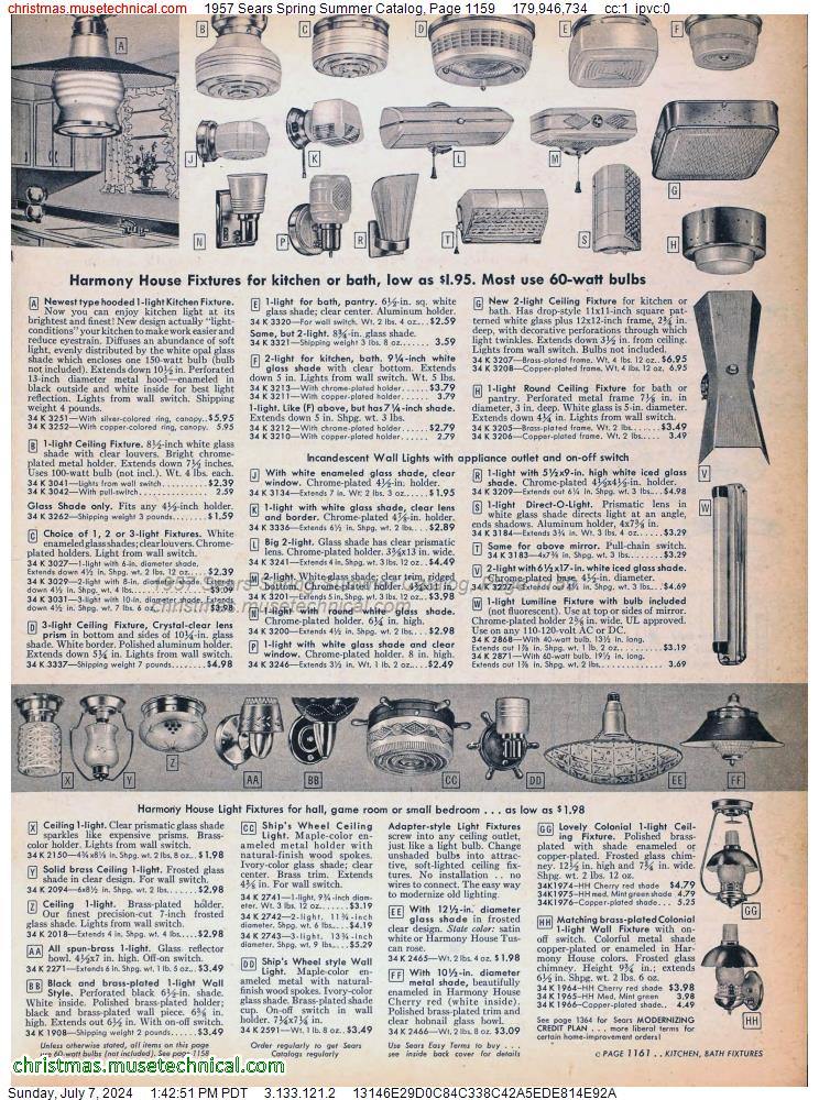 1957 Sears Spring Summer Catalog, Page 1159