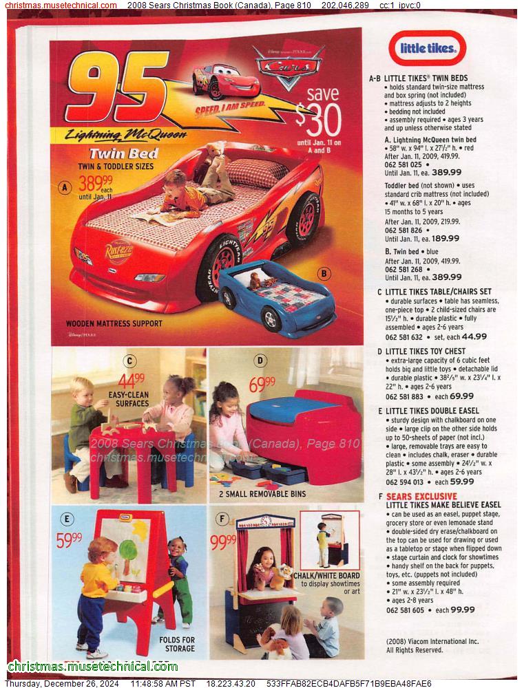 2008 Sears Christmas Book (Canada), Page 810