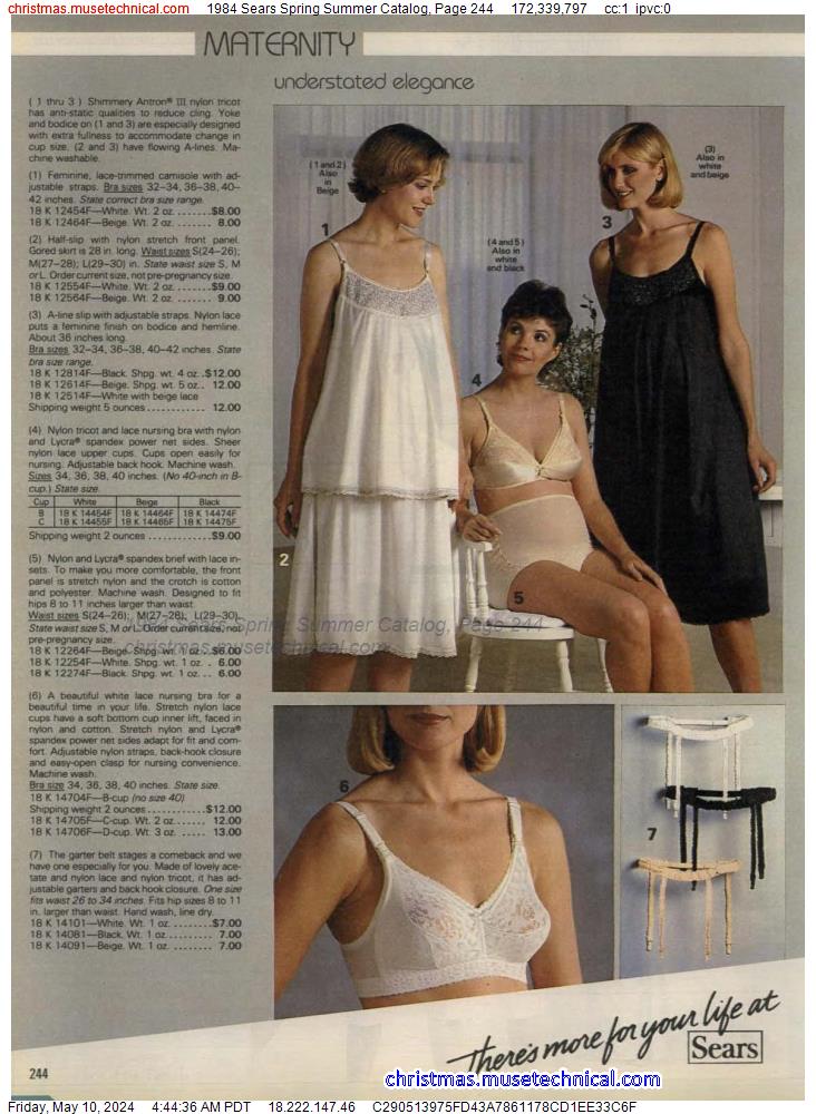 1984 Sears Spring Summer Catalog, Page 244