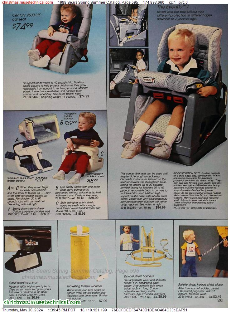 1988 Sears Spring Summer Catalog, Page 595