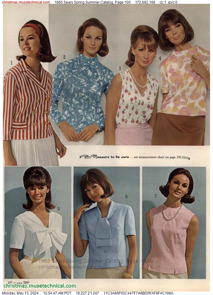 1965 Sears Spring Summer Catalog, Page 100