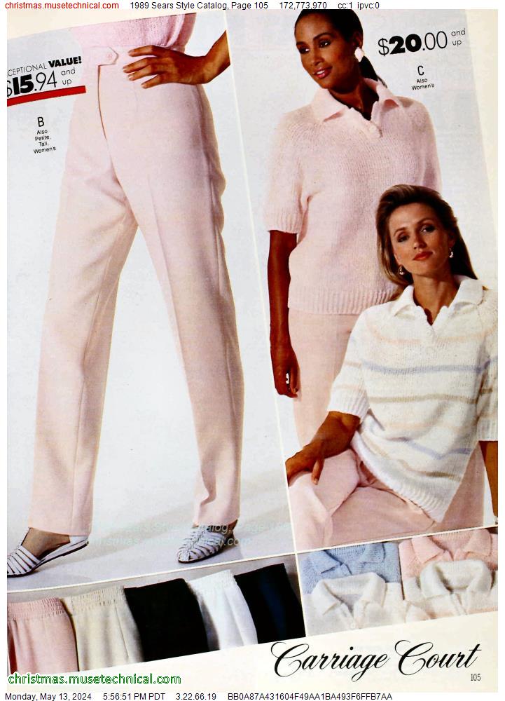 1989 Sears Style Catalog, Page 105