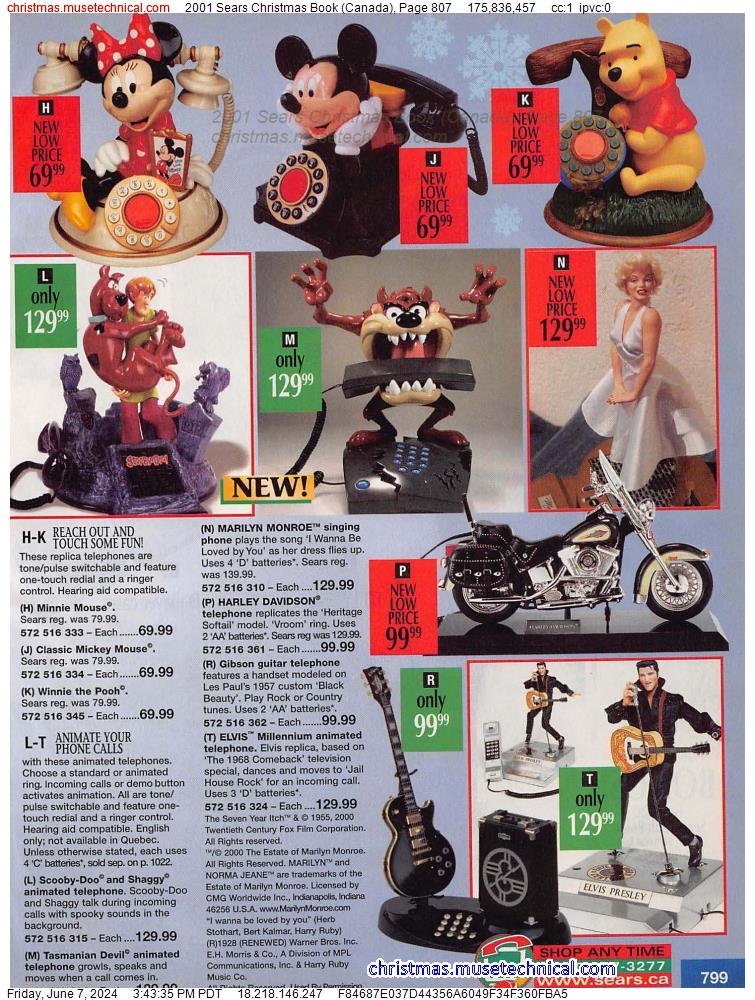 2001 Sears Christmas Book (Canada), Page 807