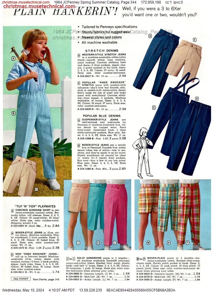 1964 JCPenney Spring Summer Catalog, Page 344