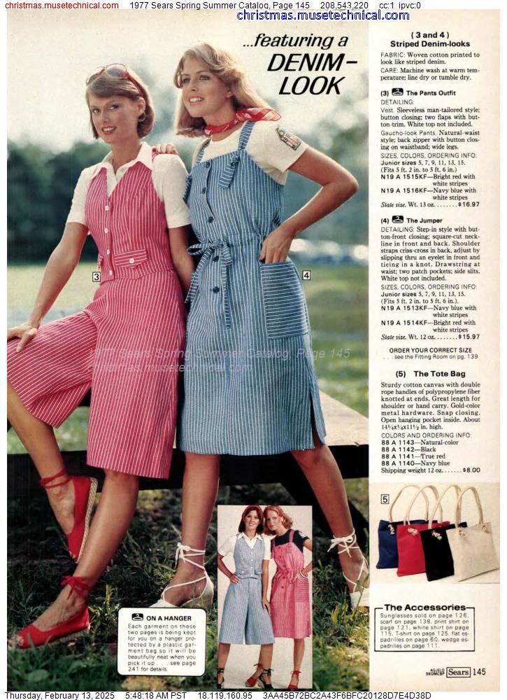 1977 Sears Spring Summer Catalog, Page 145