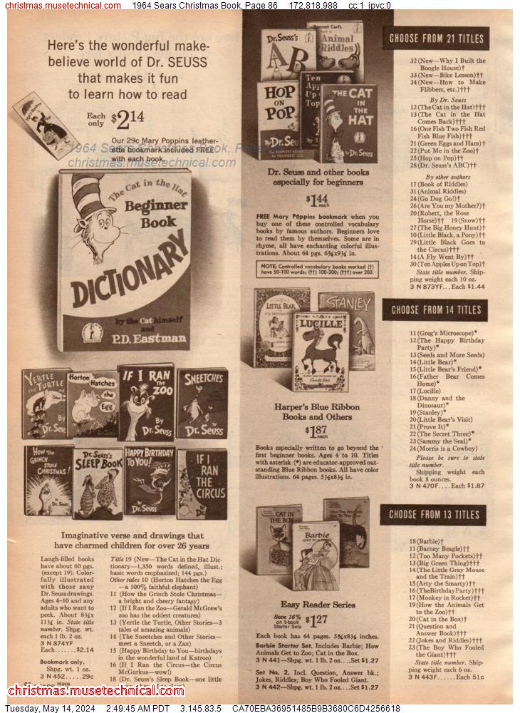 1964 Sears Christmas Book, Page 86
