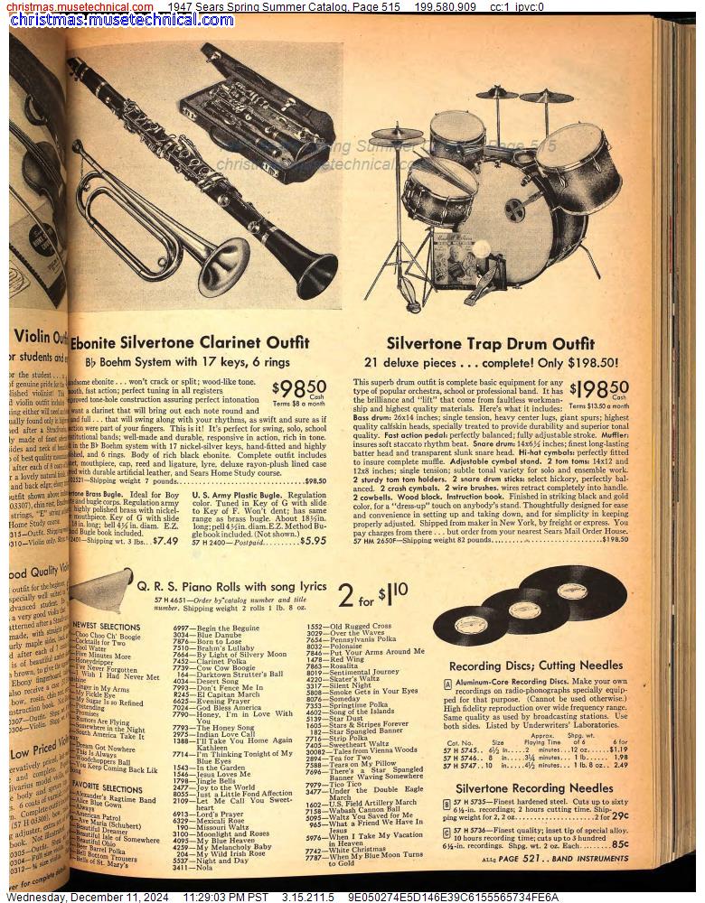 1947 Sears Spring Summer Catalog, Page 515