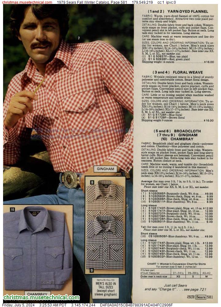 1979 Sears Fall Winter Catalog, Page 581