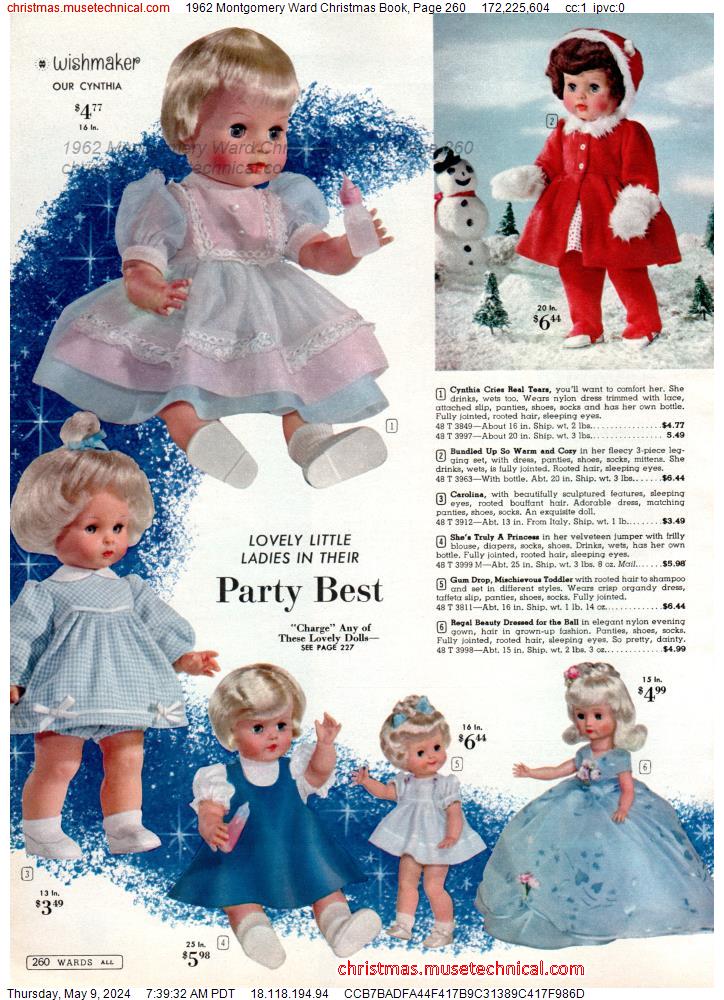 1962 Montgomery Ward Christmas Book, Page 260