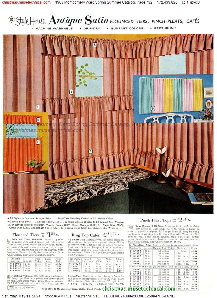 1963 Montgomery Ward Spring Summer Catalog, Page 732