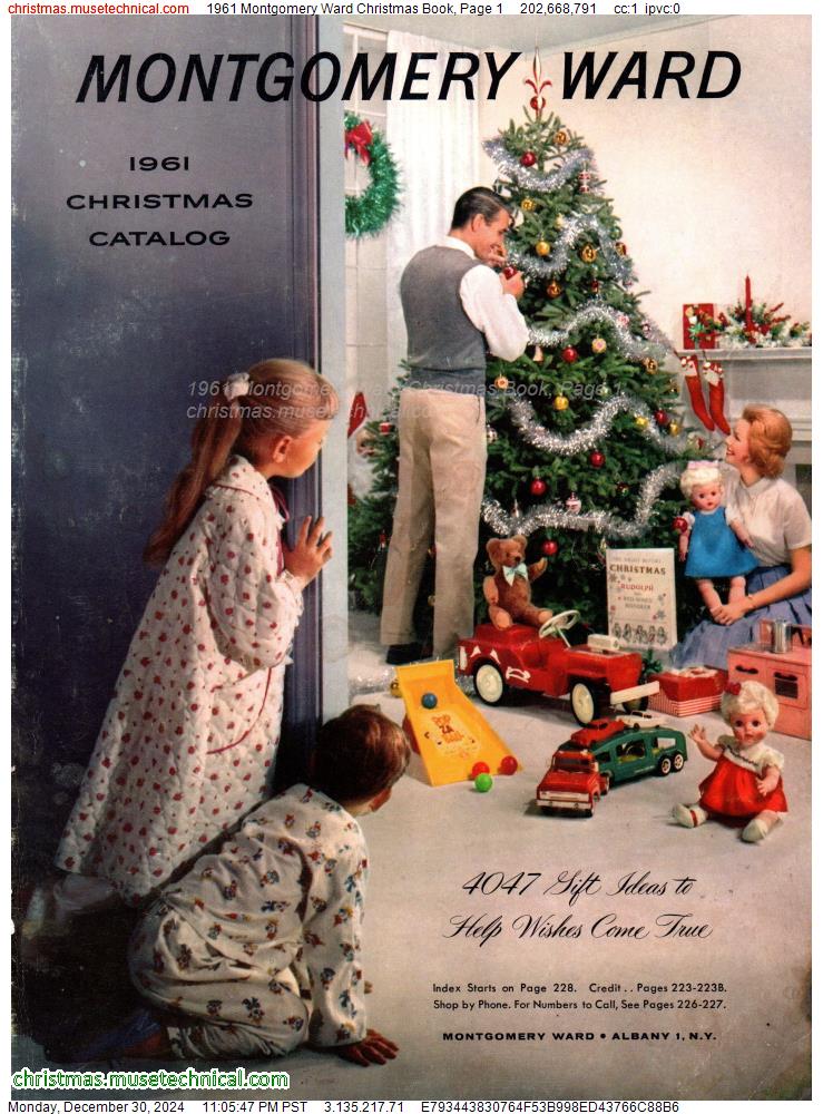 1961 Montgomery Ward Christmas Book, Page 1