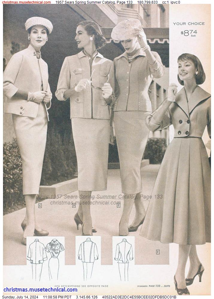 1957 Sears Spring Summer Catalog, Page 133