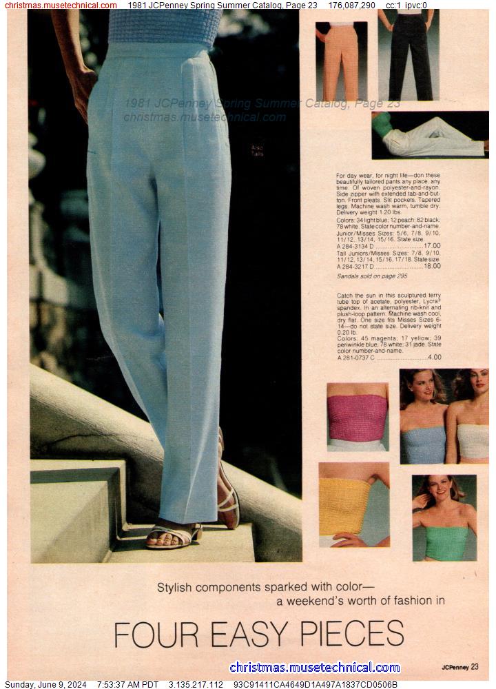 1981 JCPenney Spring Summer Catalog, Page 23