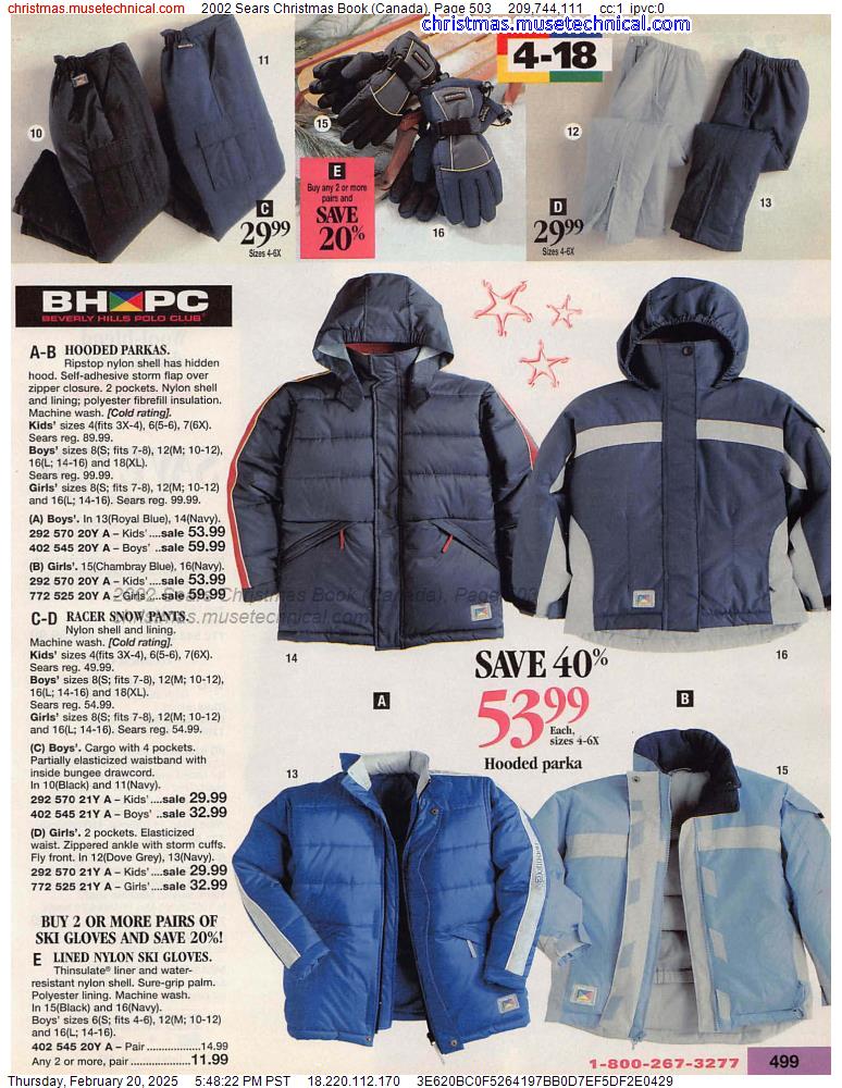 2002 Sears Christmas Book (Canada), Page 503