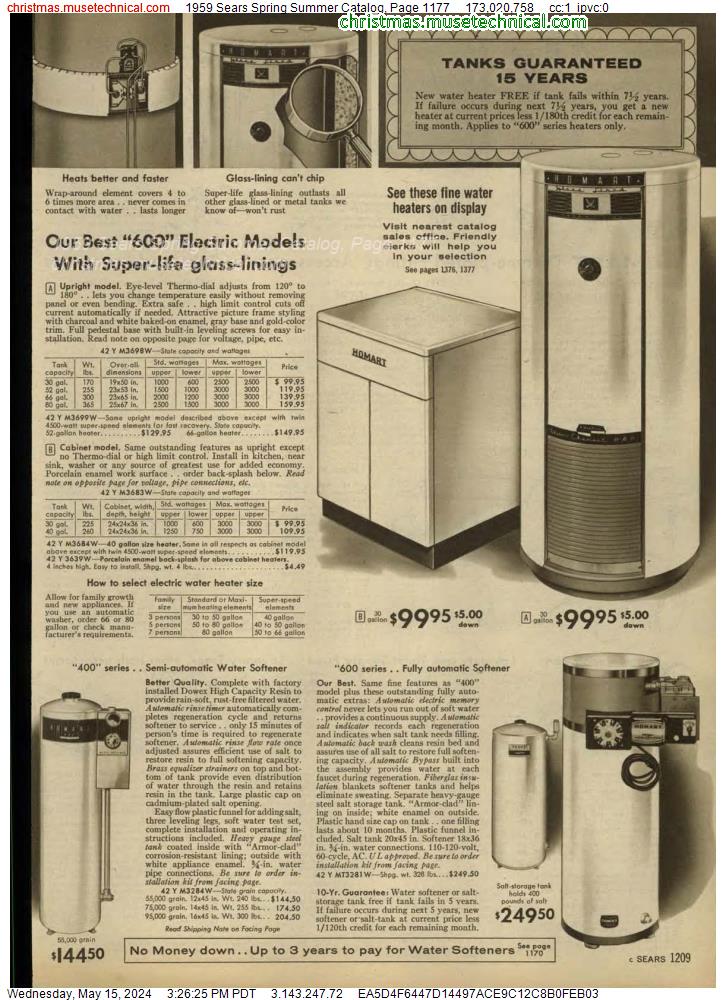 1959 Sears Spring Summer Catalog, Page 1177