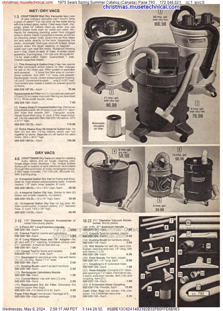 1975 Sears Spring Summer Catalog (Canada), Page 793