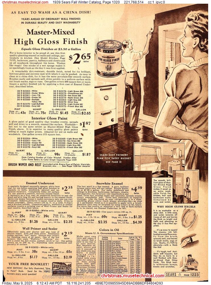 1939 Sears Fall Winter Catalog, Page 1320