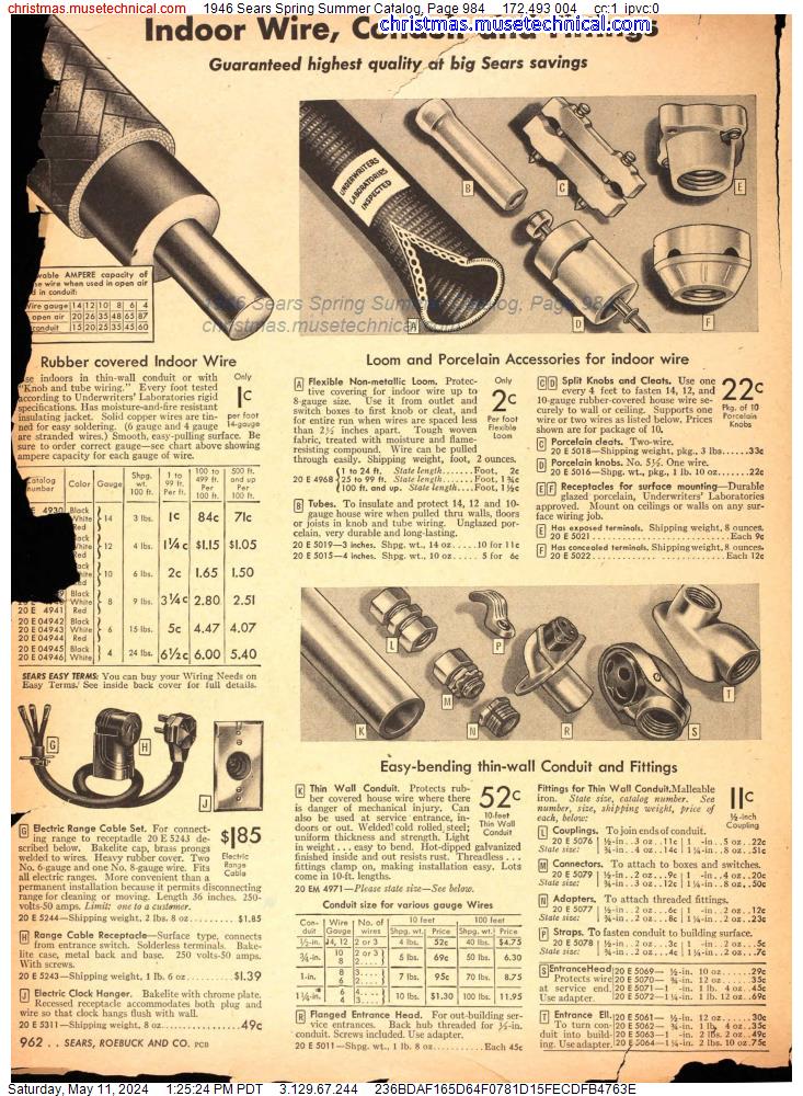 1946 Sears Spring Summer Catalog, Page 984