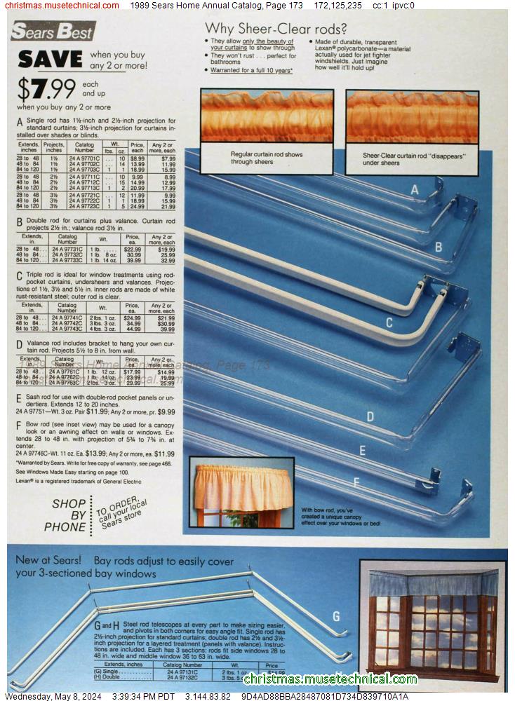 1989 Sears Home Annual Catalog, Page 173