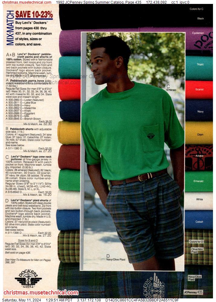 1992 JCPenney Spring Summer Catalog, Page 435