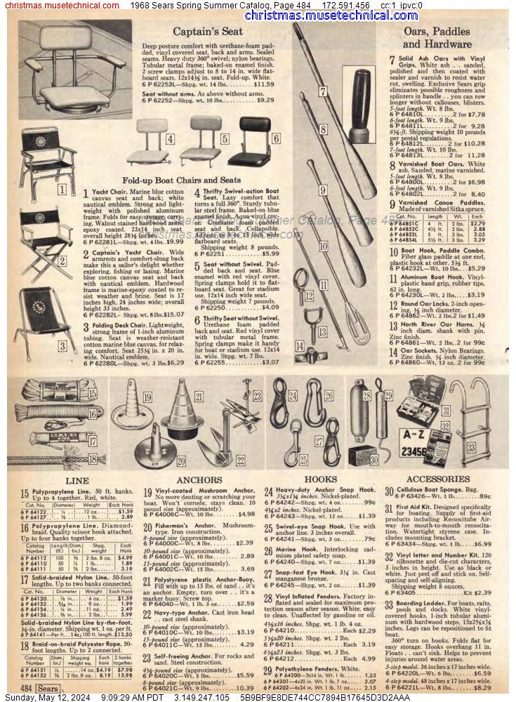 1968 Sears Spring Summer Catalog, Page 484