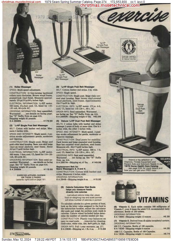 1979 Sears Spring Summer Catalog, Page 274