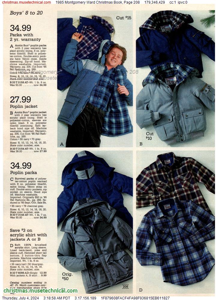 1985 Montgomery Ward Christmas Book, Page 208