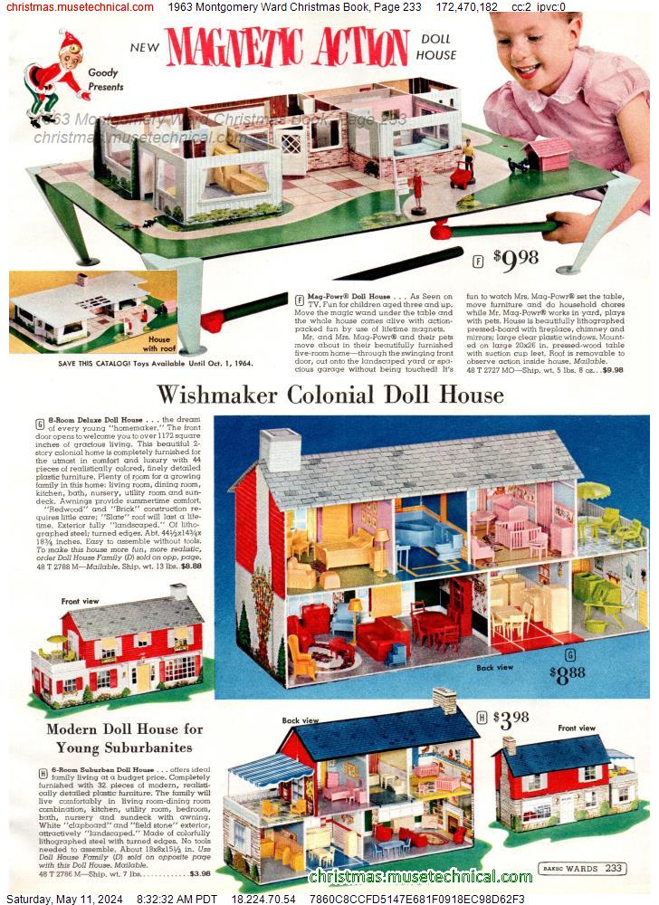 1963 Montgomery Ward Christmas Book, Page 233