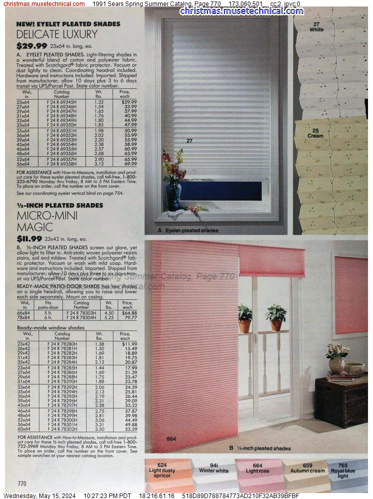 1991 Sears Spring Summer Catalog, Page 770
