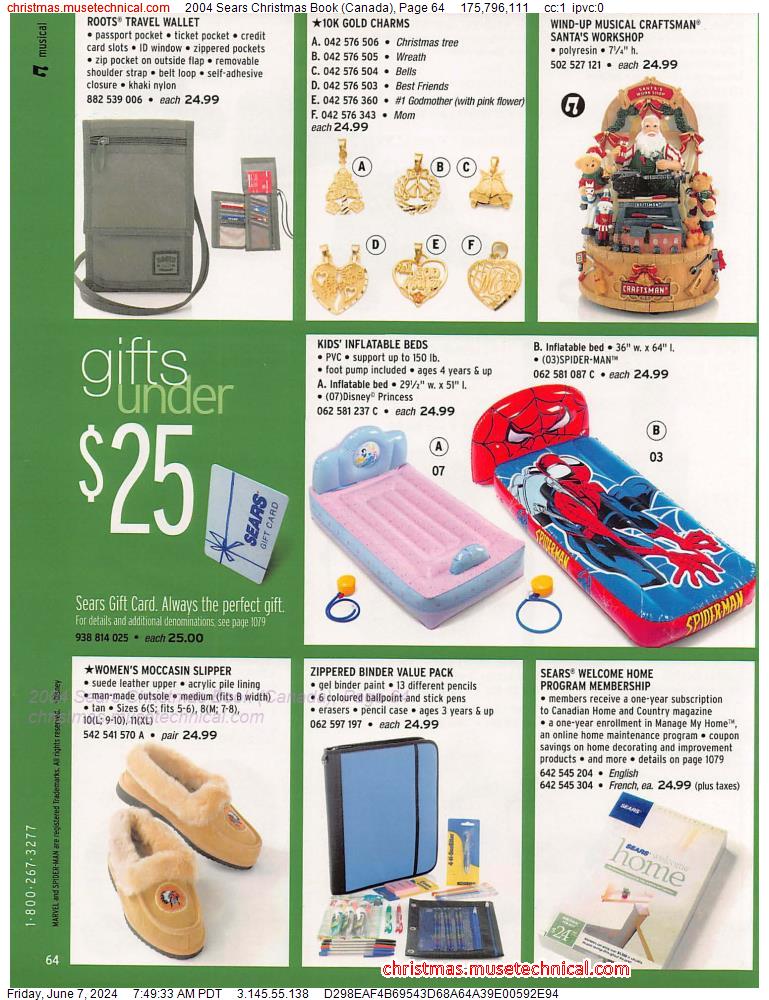 2004 Sears Christmas Book (Canada), Page 64