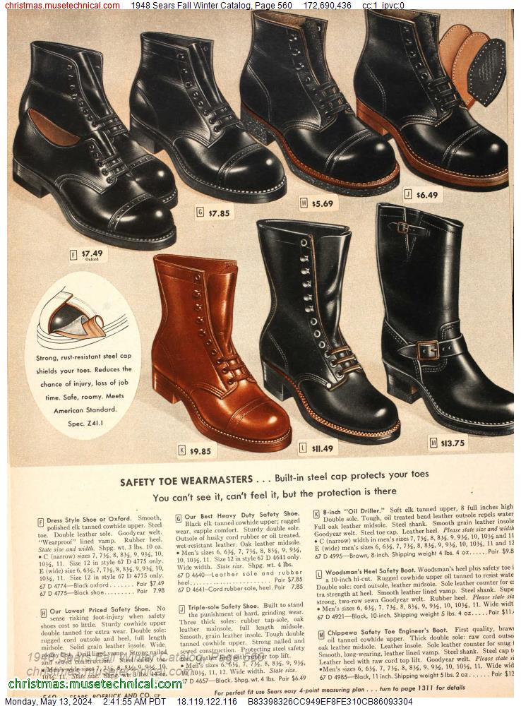 1948 Sears Fall Winter Catalog, Page 560