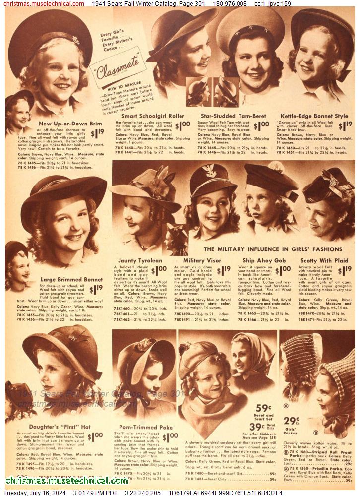 1941 Sears Fall Winter Catalog, Page 301