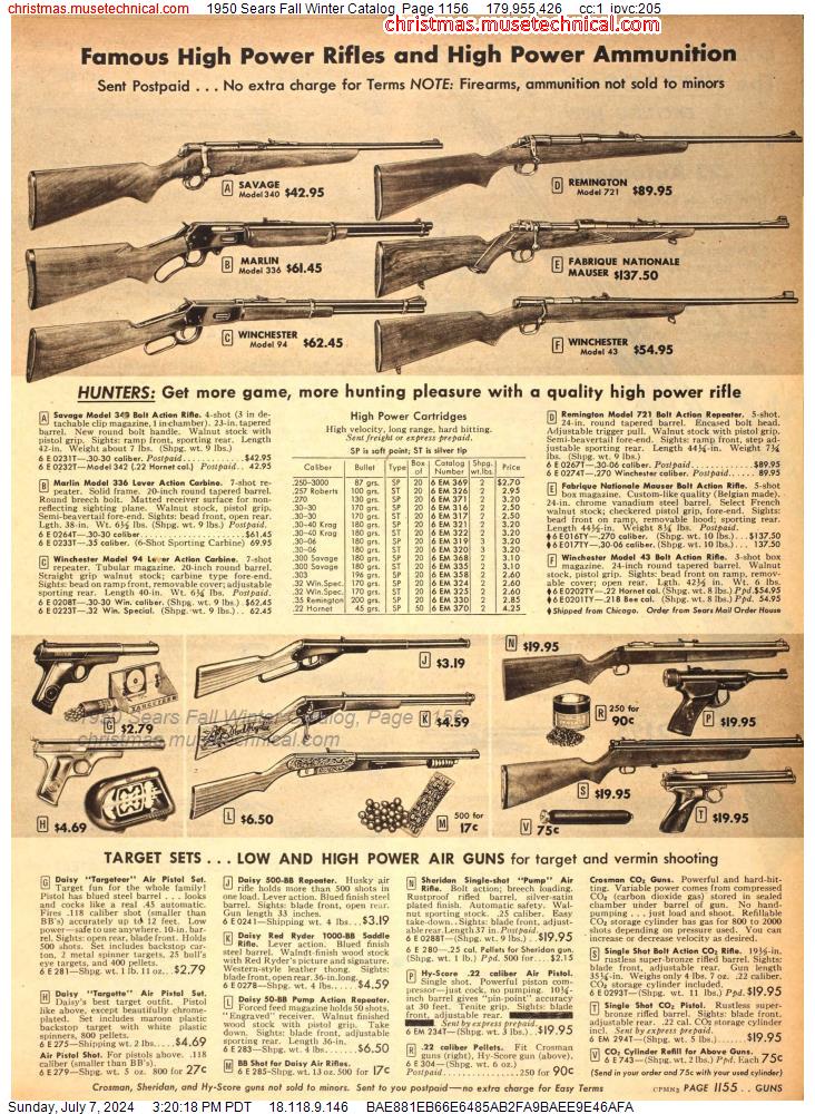 1950 Sears Fall Winter Catalog, Page 1156