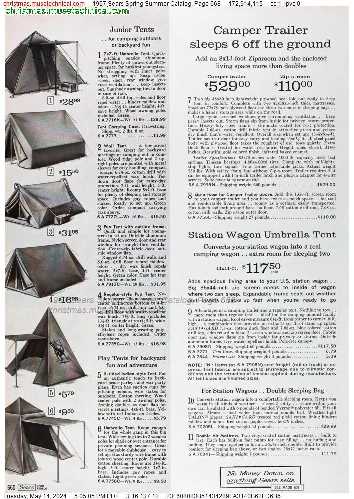 1967 Sears Spring Summer Catalog, Page 668