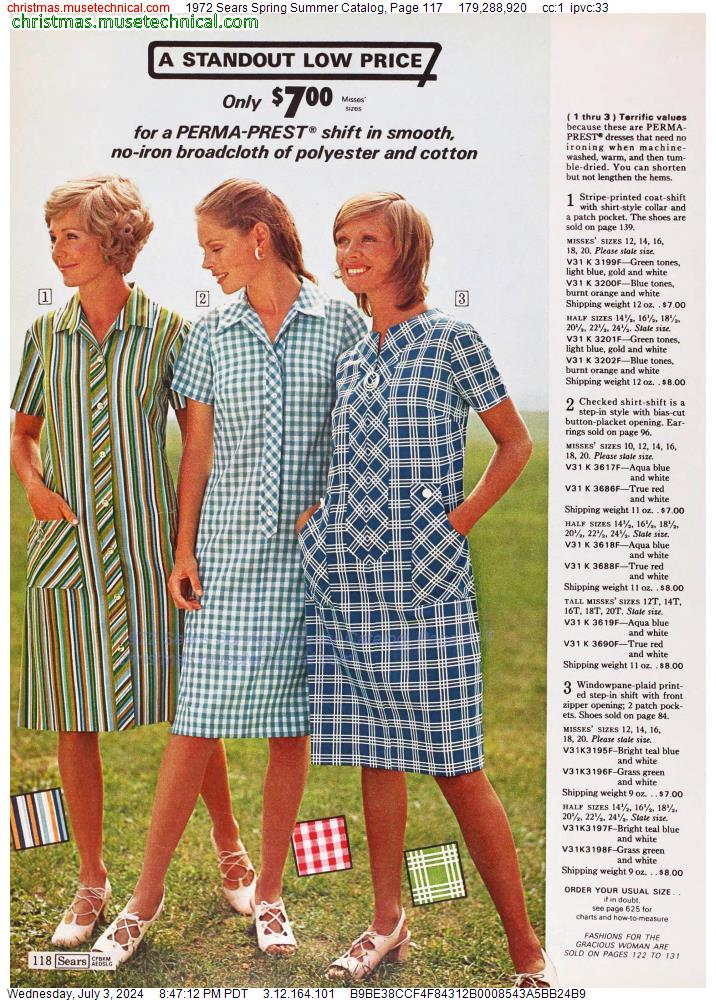 1972 Sears Spring Summer Catalog, Page 117