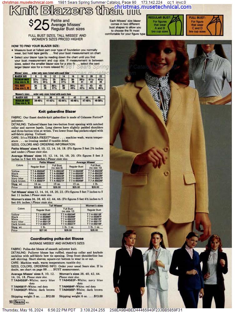 1981 Sears Spring Summer Catalog, Page 90