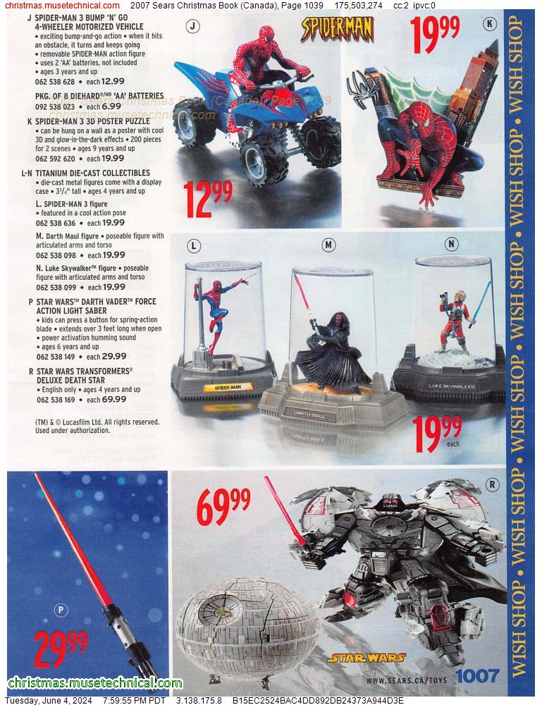 2007 Sears Christmas Book (Canada), Page 1039