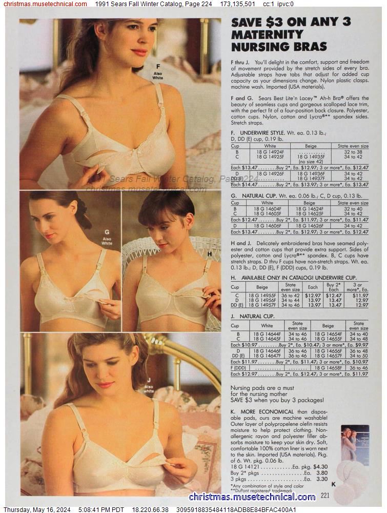 1991 Sears Fall Winter Catalog, Page 224
